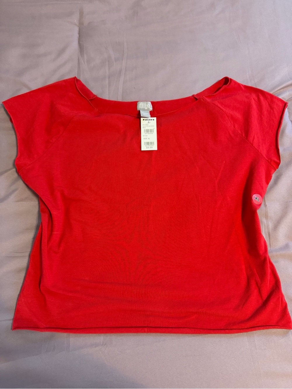 Tilly’s Red Off the Shoulder Tee